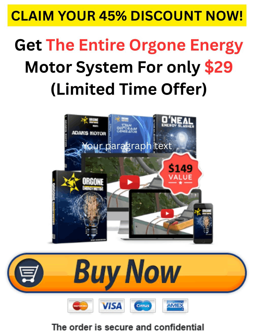 orgone energy motor limited offer